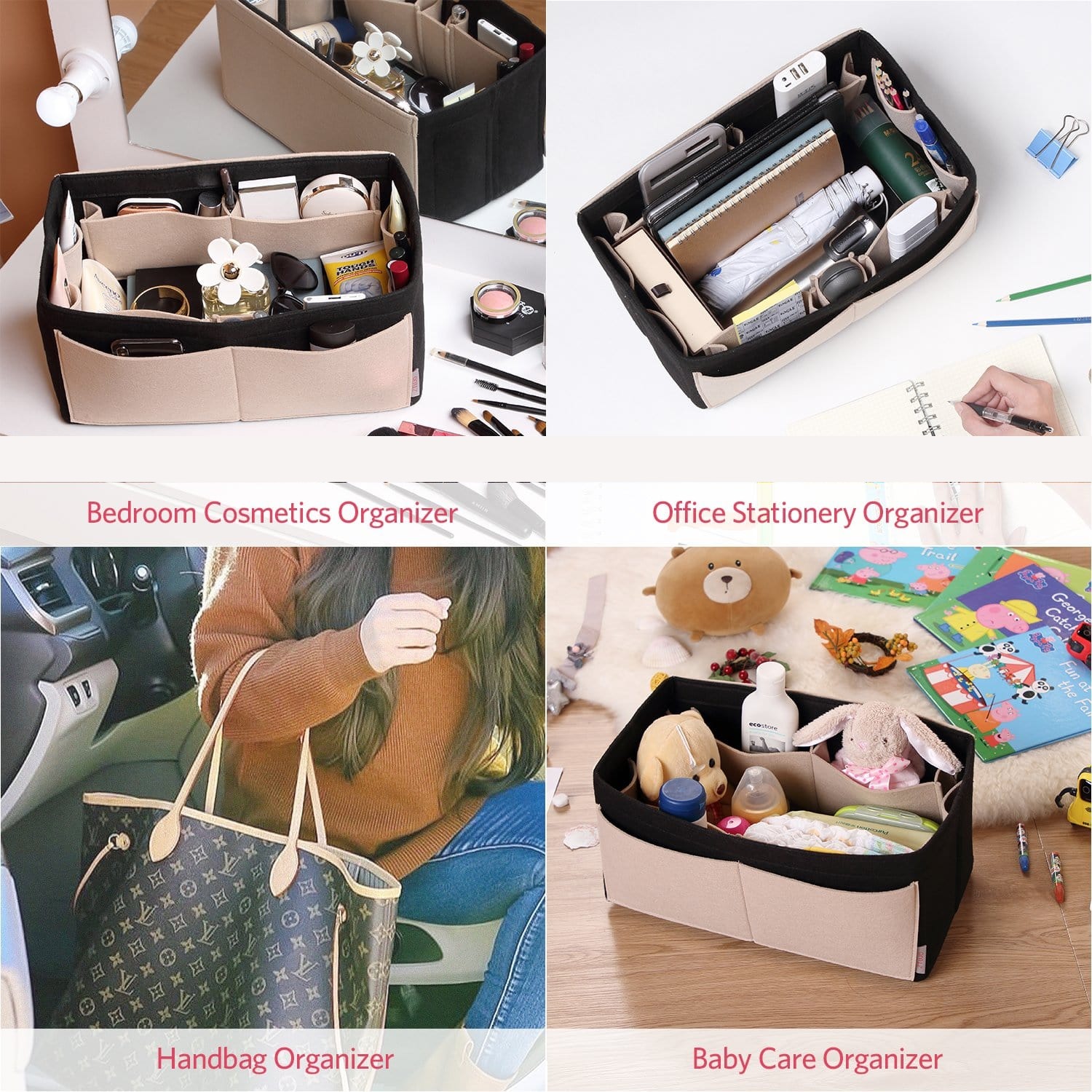 Organisateur de sac à main en feutre – Très grande taille (Convient au Speedy 40 / Neverfull GM) product image 49