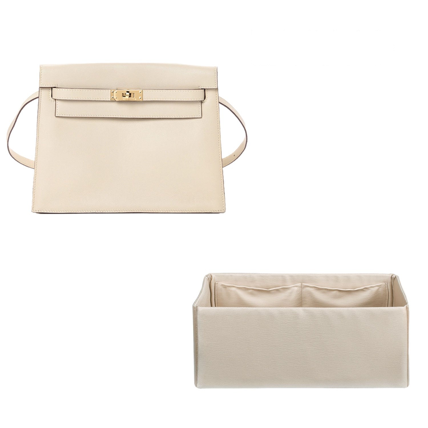 ผ้าไหมและซาติน ออร์แกไนเซอร์ใส่กระเป๋าถือ สำหรับ Hermes Kelly Danse – 4 ช่อง product image 9