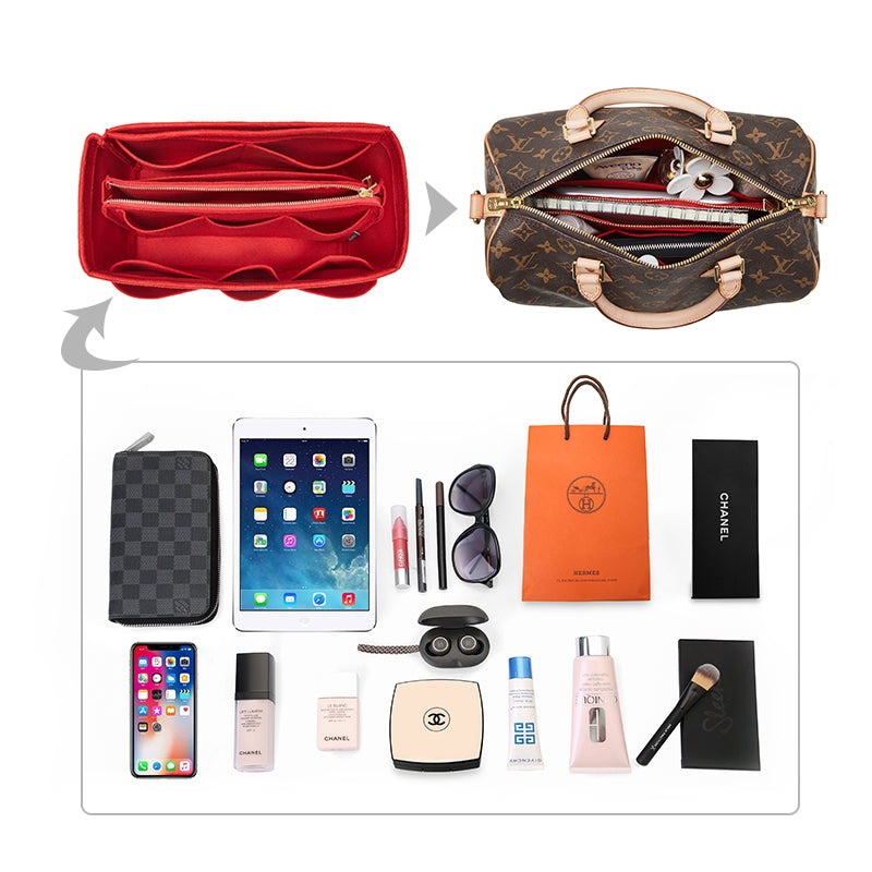 Vložka do kabelky pro LV Speedy Nano / 25 / 30 / 35 – 13kapsová plstěná vložka product image 3