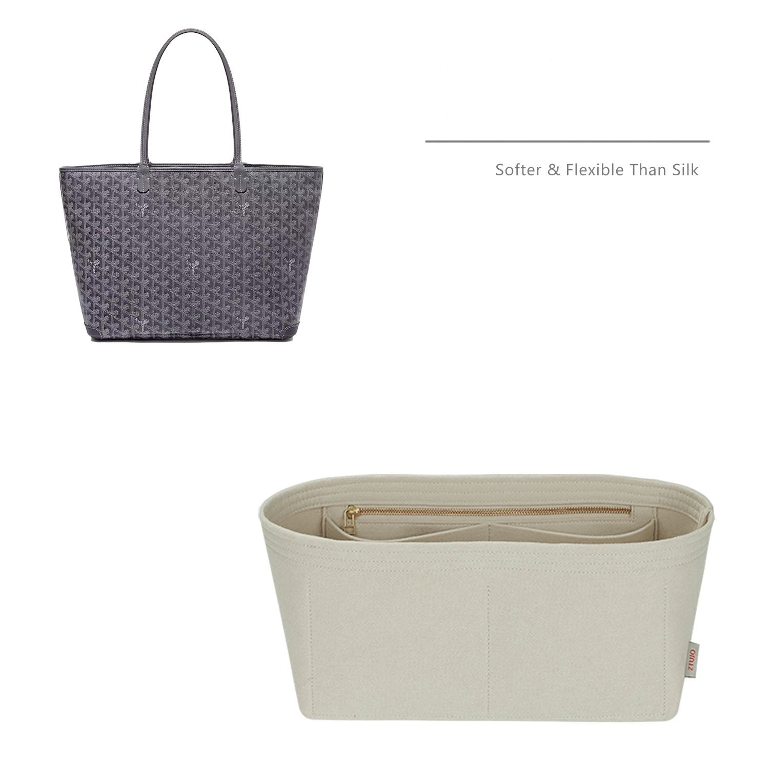 Fodral till Goyard Artois PM / MM / GM – Premium-filtinsats med 5 fack