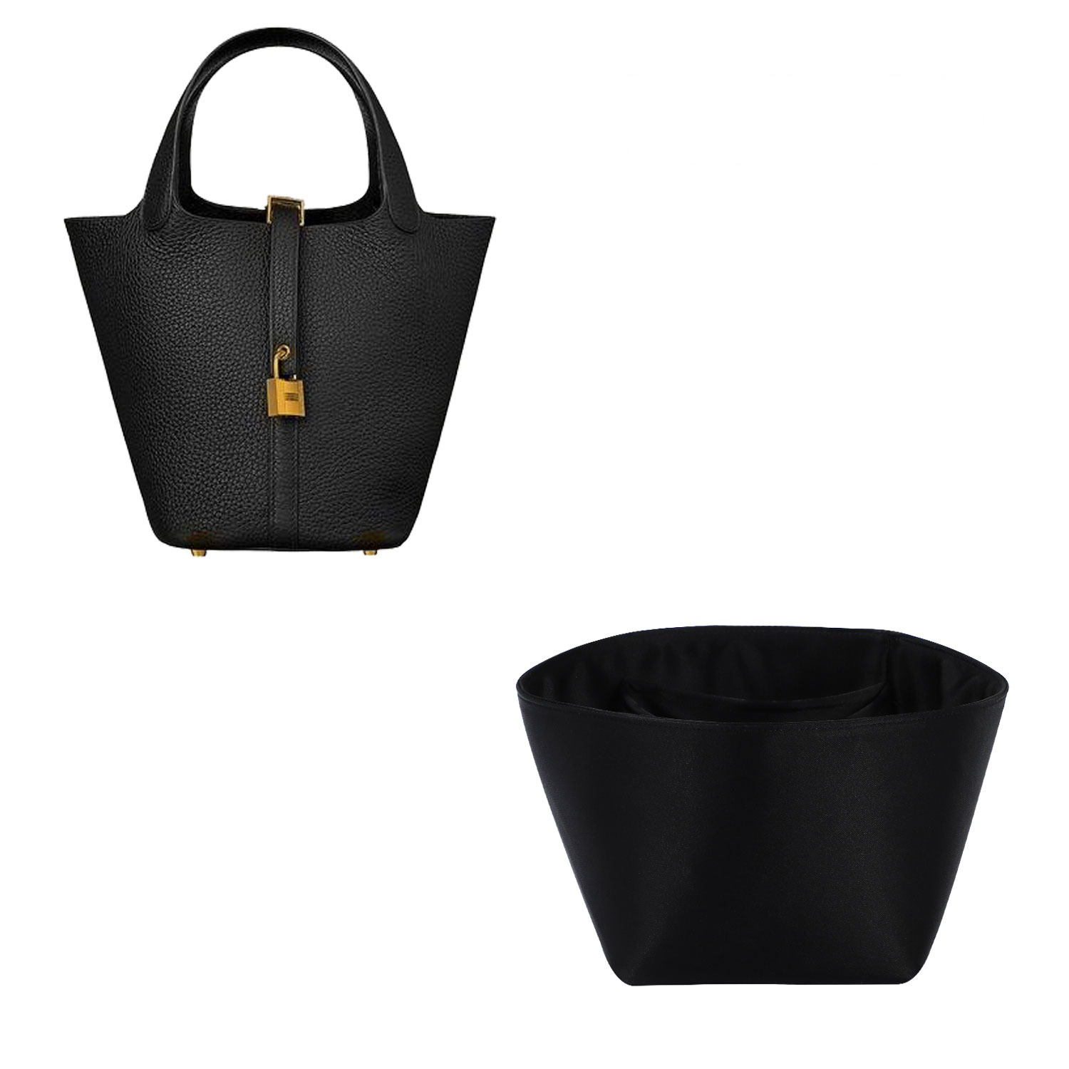 ผ้ารองกระเป๋าเงินผ้าไหมและซาติน สำหรับ Hermes Picotin 18 / 22 / 26 product image 9